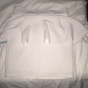 Pencil skirt with flowy top